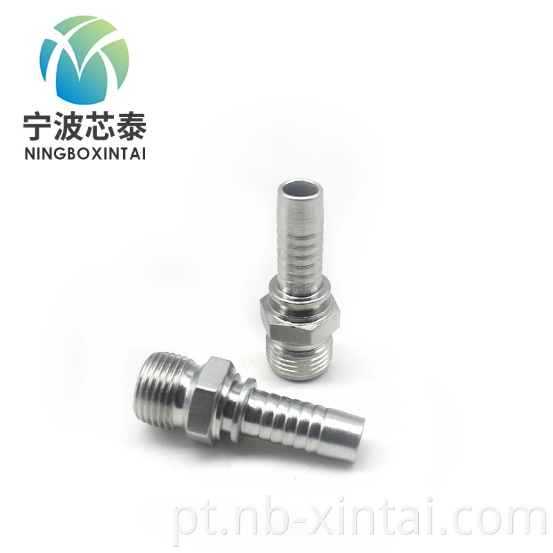Fabricante de China Ajuste de tubo de aço inoxidável 12611 Male redondo hexgon Shape BSP Ajuste do tubo hidráulico BSP
